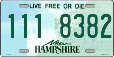 NH license plate 1118382