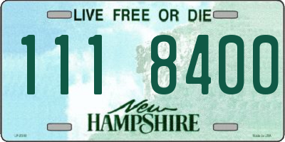 NH license plate 1118400