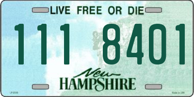 NH license plate 1118401