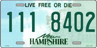 NH license plate 1118402