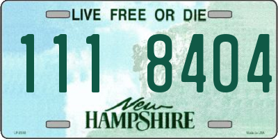 NH license plate 1118404