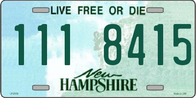 NH license plate 1118415