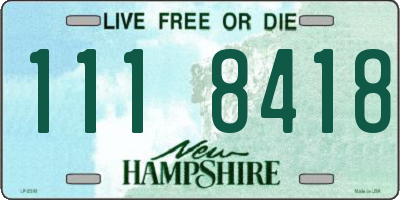 NH license plate 1118418