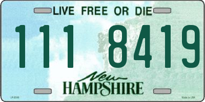 NH license plate 1118419