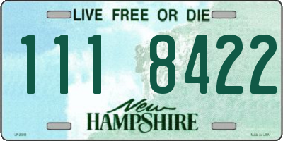 NH license plate 1118422