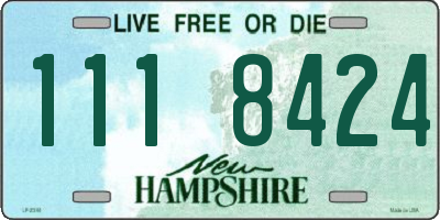 NH license plate 1118424