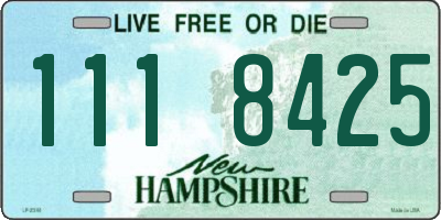 NH license plate 1118425