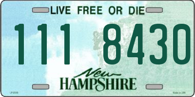 NH license plate 1118430