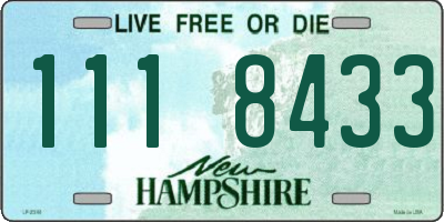 NH license plate 1118433