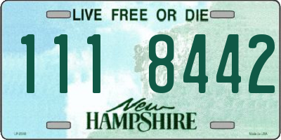 NH license plate 1118442