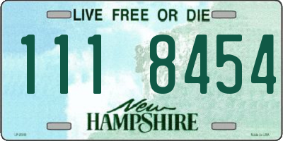 NH license plate 1118454