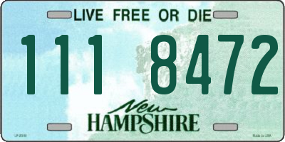NH license plate 1118472
