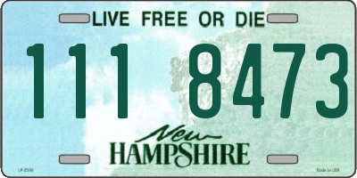 NH license plate 1118473