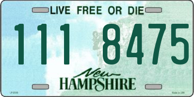 NH license plate 1118475