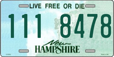 NH license plate 1118478