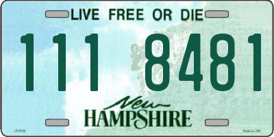 NH license plate 1118481