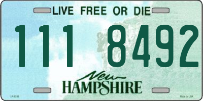 NH license plate 1118492