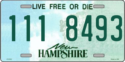 NH license plate 1118493