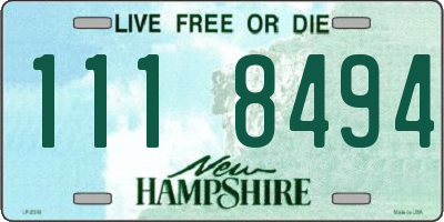 NH license plate 1118494