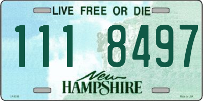 NH license plate 1118497