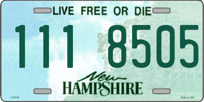 NH license plate 1118505