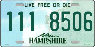 NH license plate 1118506