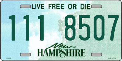 NH license plate 1118507
