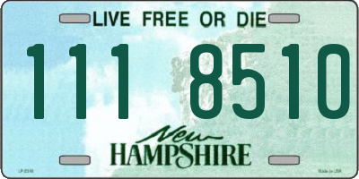 NH license plate 1118510