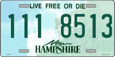 NH license plate 1118513