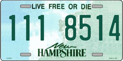 NH license plate 1118514