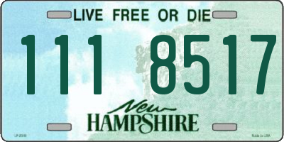 NH license plate 1118517