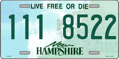 NH license plate 1118522