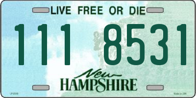 NH license plate 1118531
