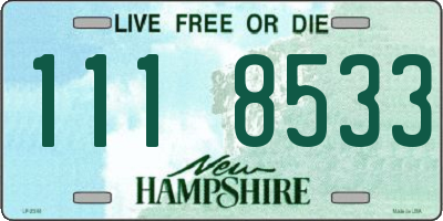 NH license plate 1118533