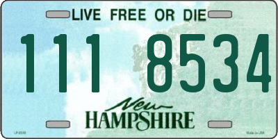 NH license plate 1118534