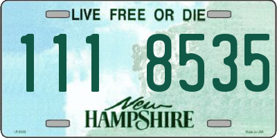 NH license plate 1118535