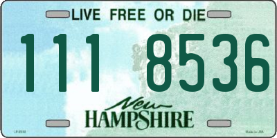 NH license plate 1118536