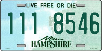 NH license plate 1118546