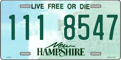 NH license plate 1118547