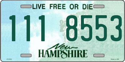 NH license plate 1118553