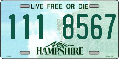 NH license plate 1118567