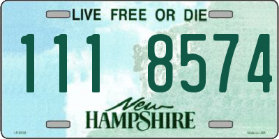 NH license plate 1118574