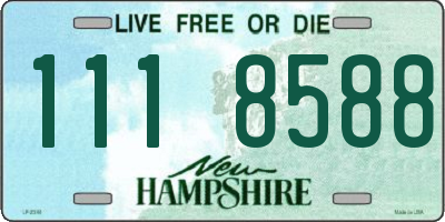NH license plate 1118588