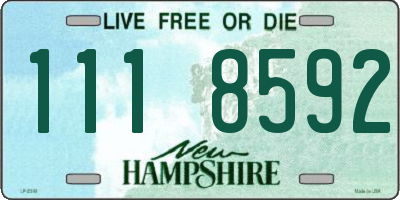 NH license plate 1118592