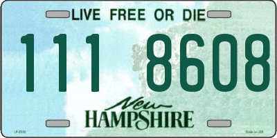 NH license plate 1118608