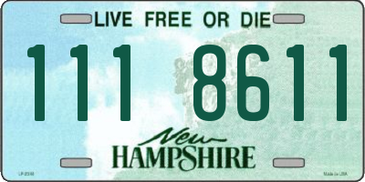 NH license plate 1118611