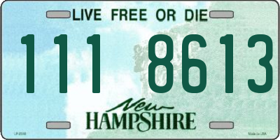 NH license plate 1118613