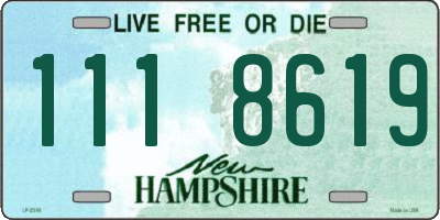 NH license plate 1118619