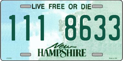NH license plate 1118633