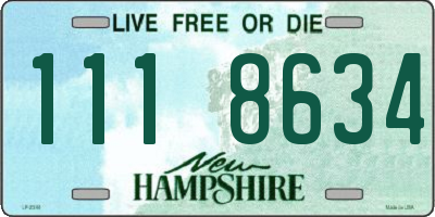 NH license plate 1118634